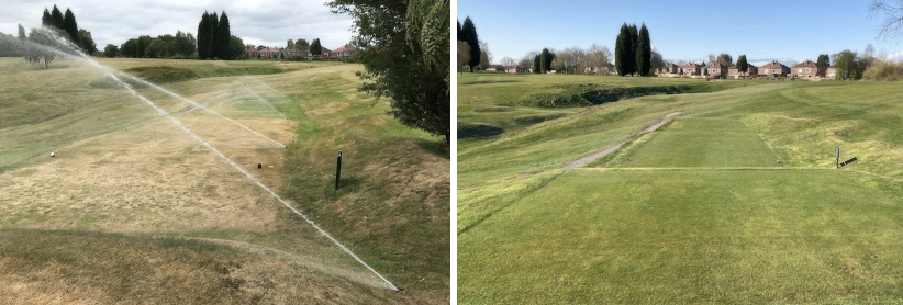 Johnsonss Sports Seed's J Premier Tee and J Fairway  has had a transformative effect on the playing surfaces at Reddish Vale