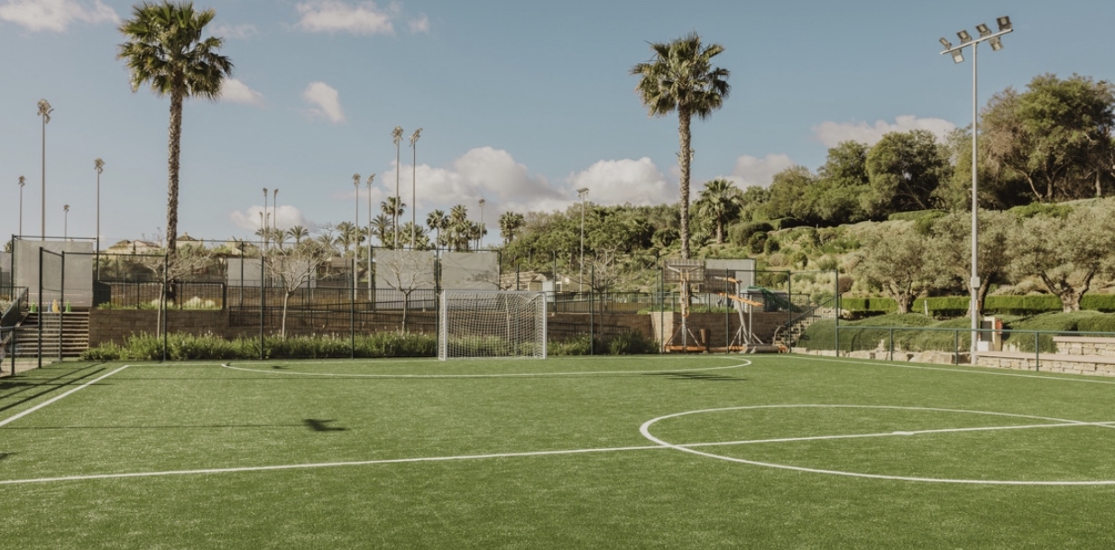 The new-five-a-side astroturf football pitch at La Reserva