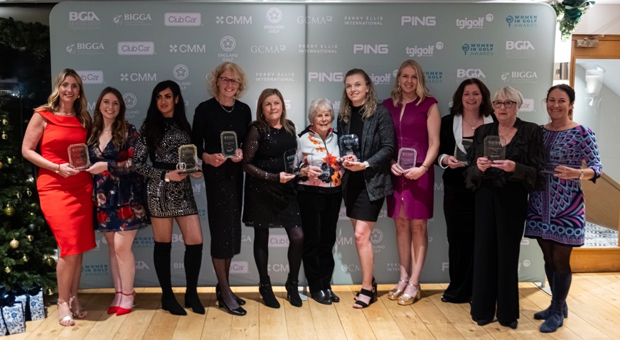 The winners of the 2024 Women in Golf Awards