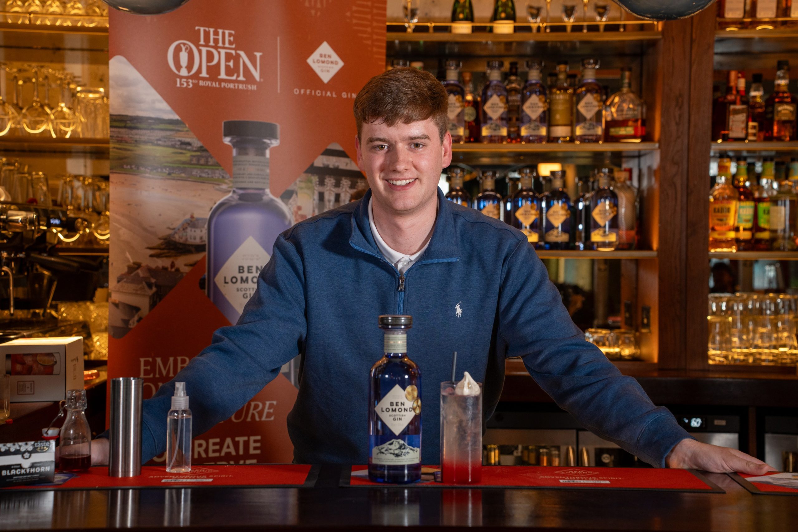 Scott Dunlop's Bramble in the Rough cocktail proved a winning mix