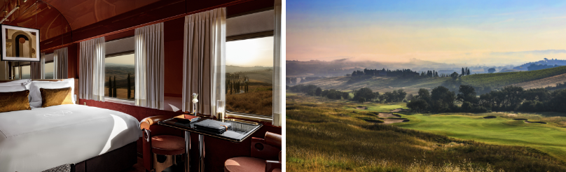 The Orient Express Dolce Vita's golf itineraries will take in some of Italy's most exclusive golf courses including Castiglion del Bosco in Tuscany