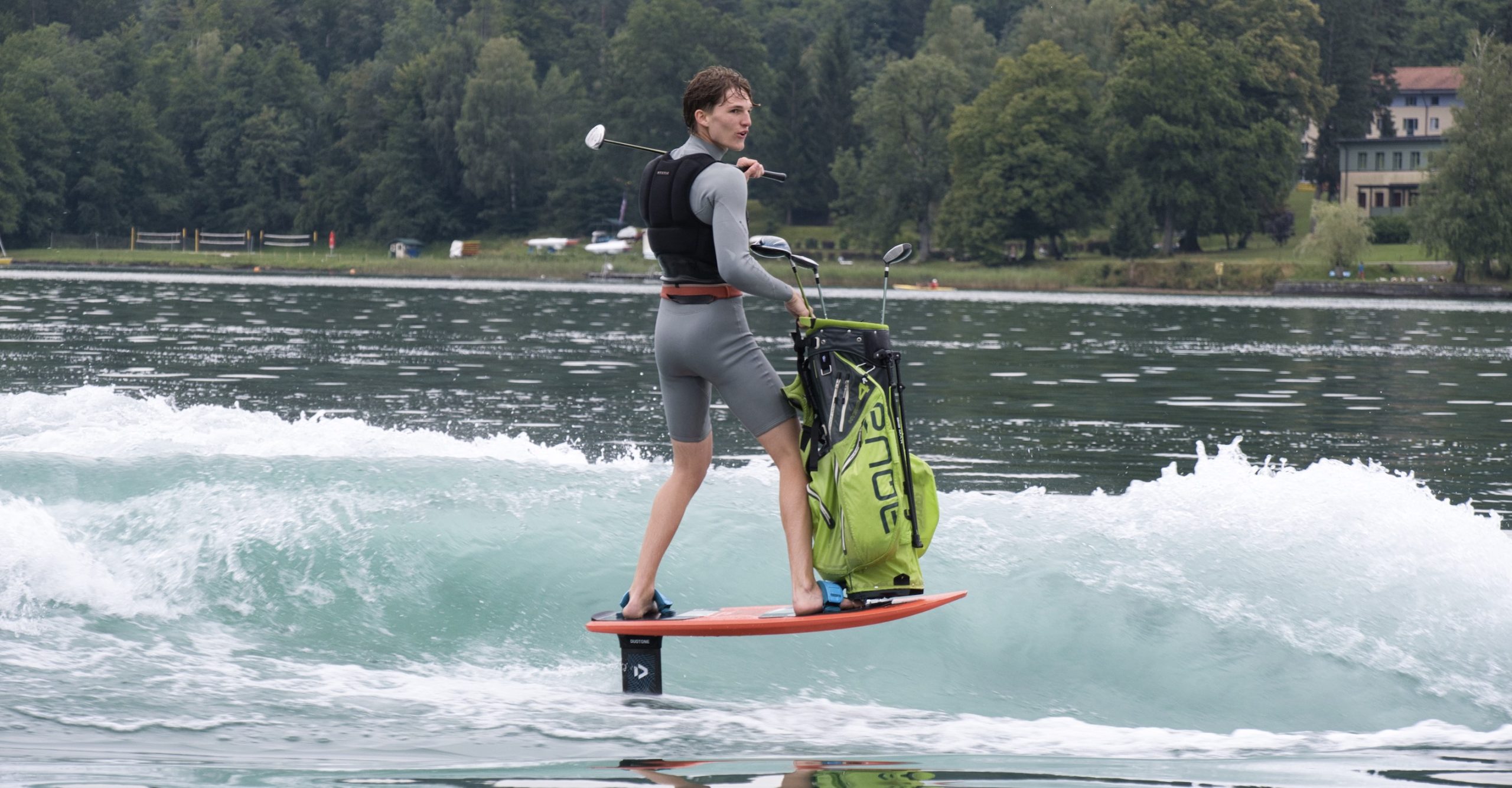Foil surfer Martin Dürrschmid puts the Aqua bag through its paces in the new video 