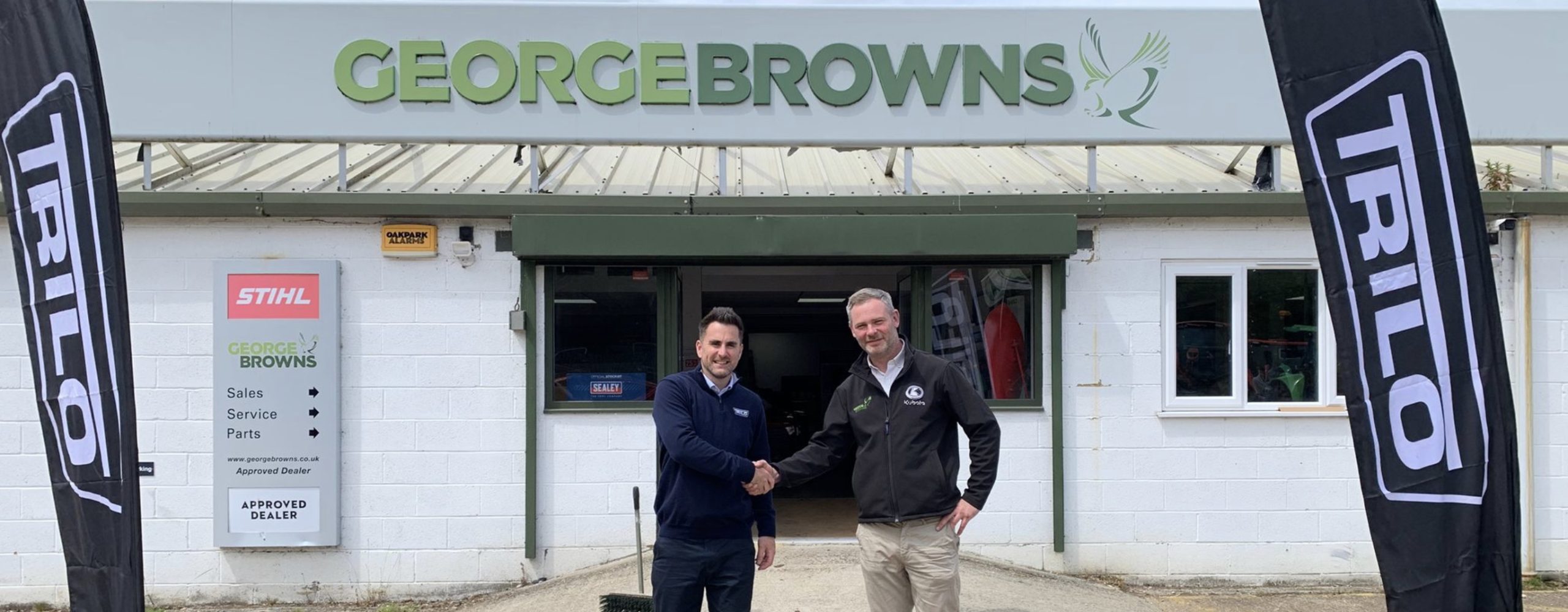 James Boyle (Left) with Tim Mason from George Browns