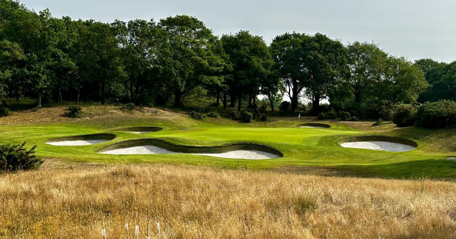 The par-3 12th hole at Orsett has had five EcoBunkers installed as part of a trial 