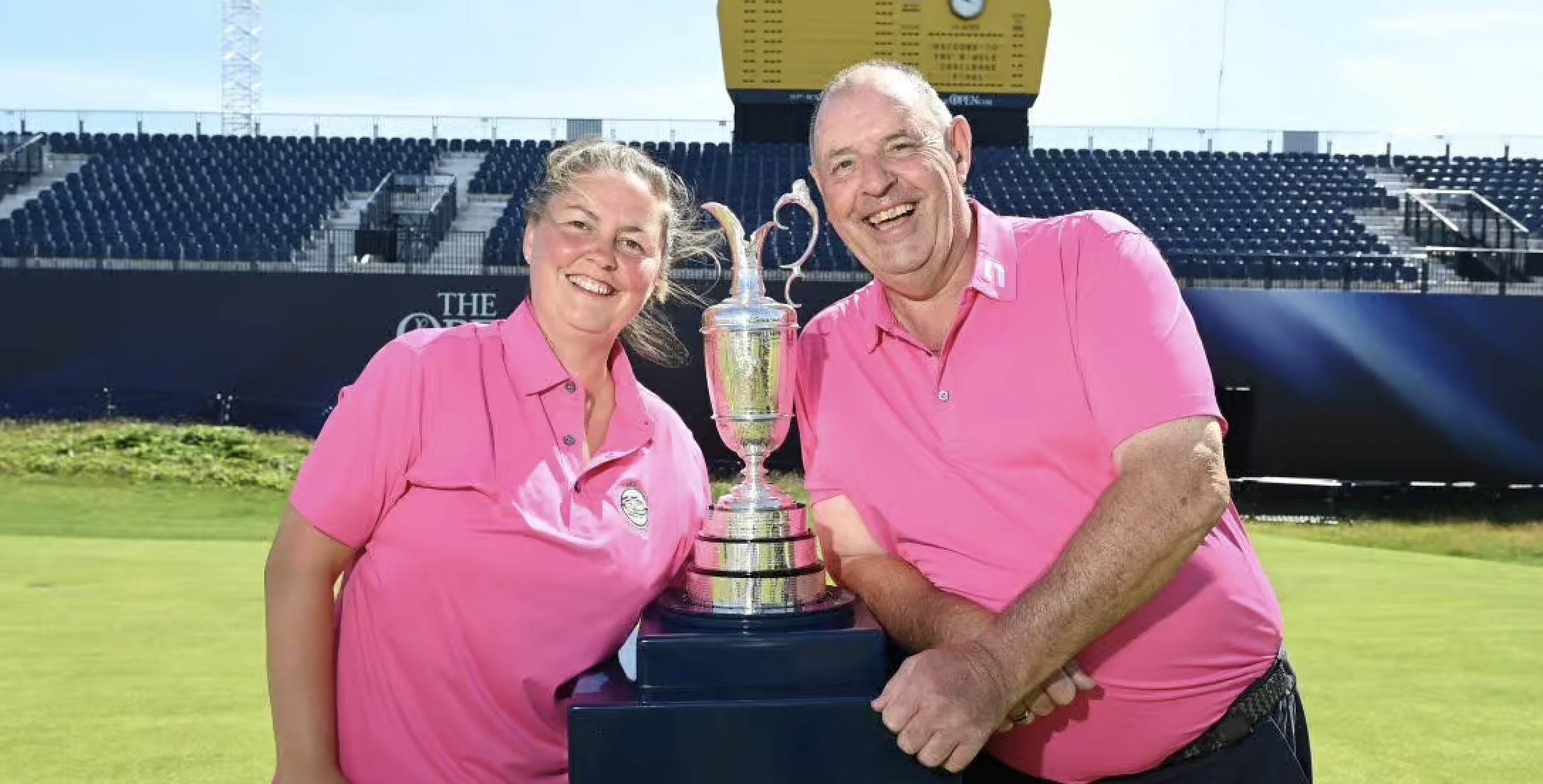 Sharon Conway and Michael Wynne. Rathcore Golf Club in Country Meath won The R&A's 9-Hole Challenge