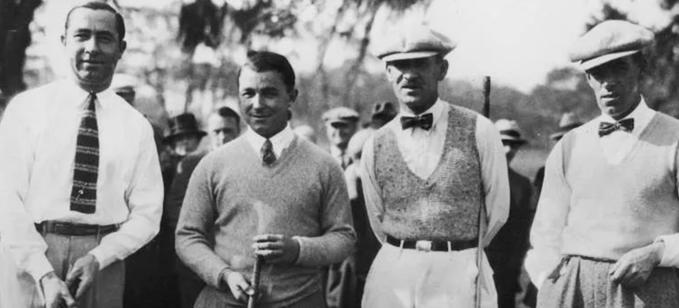 Walter Hagen on left George Duncan on right