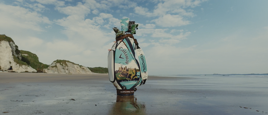 Callaway's July Major Tour Staff bag features prominently in the short film that aims to capture the charm of Portrush