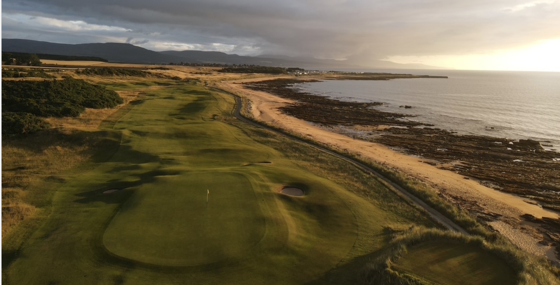 Royal Dornoch's championship course  flanks the Dornoch Firth (Pic by Matthew Harris)  
