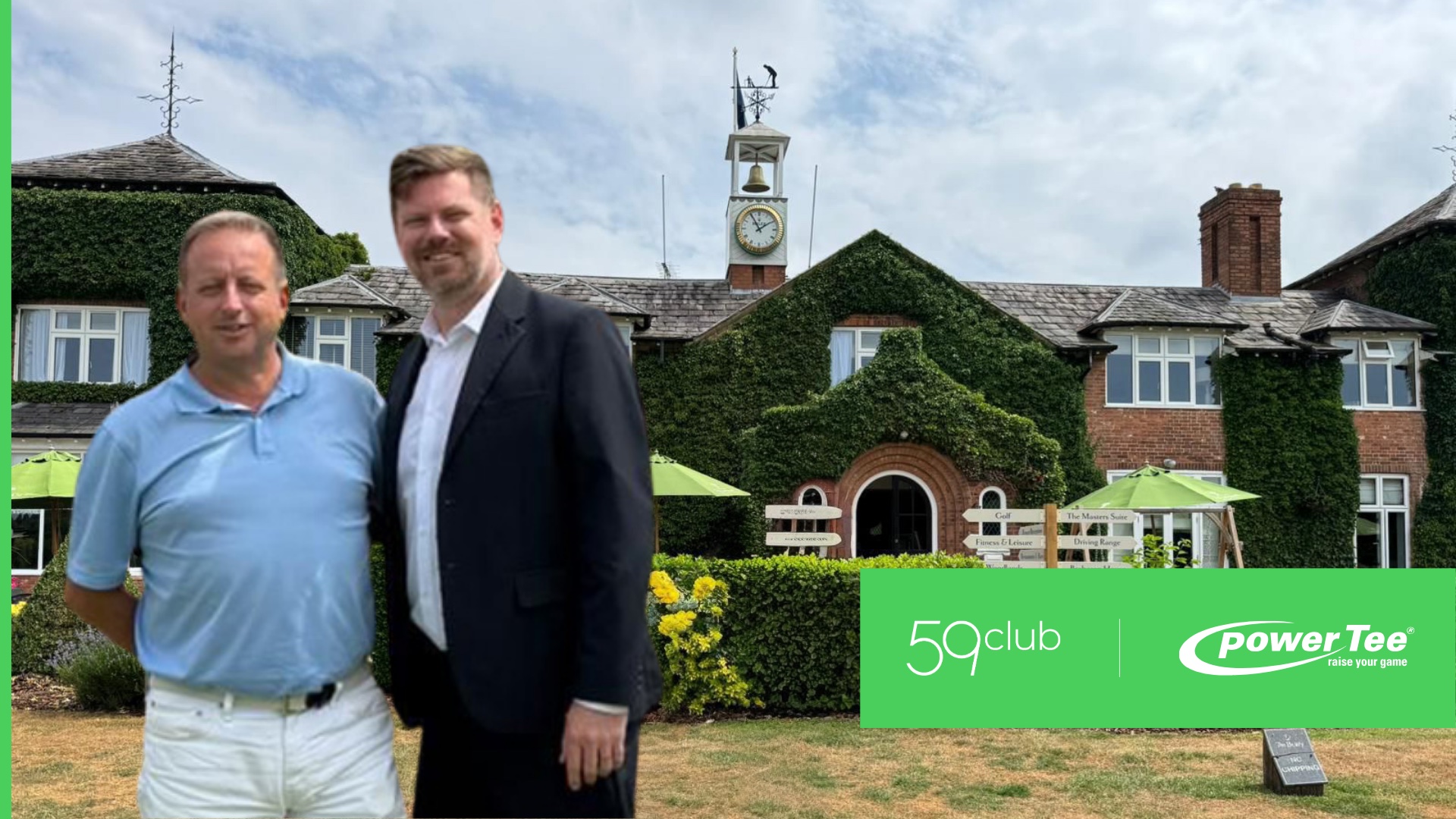 59club CEO Simon Wordsworth and Power Tee managing director Matt Foley