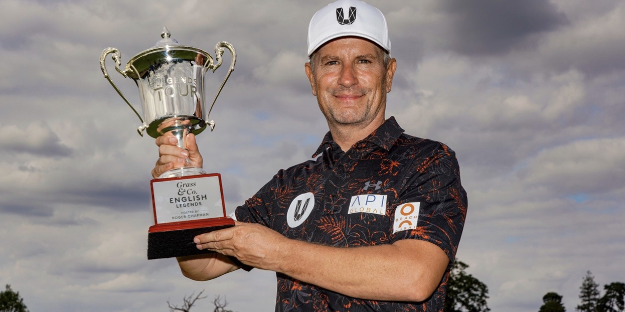 England's Steve Webster won the English Legends at Brocket Hall  