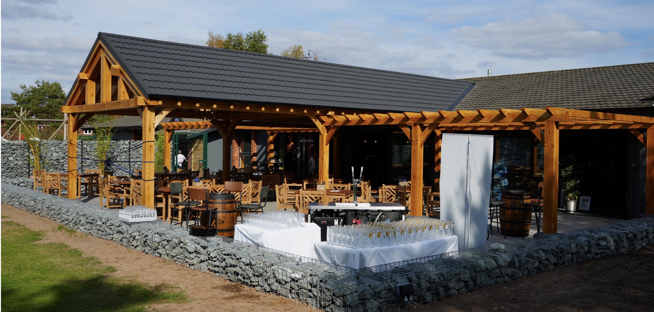 The Mount's newly expanded terrace area