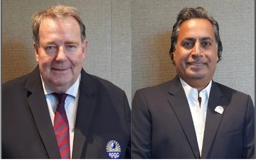 APGC Philip Hassall (left) and General Abdulla Al Hasmi