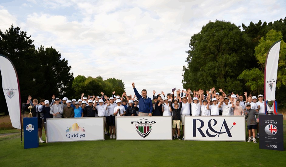 Sir Nick Faldo with 2025 Futures Finalists at The Belfry