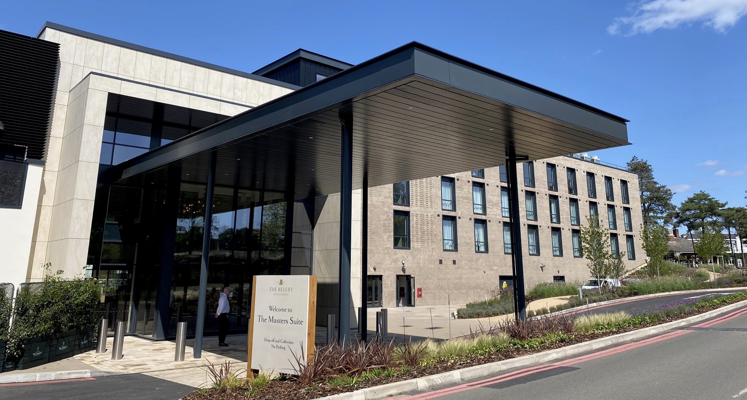 The entrance to the new Masters Suite at The Belfry