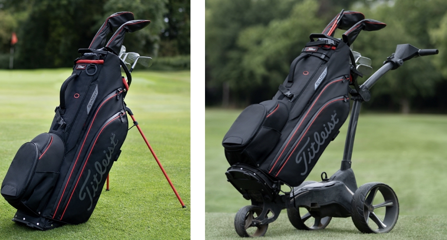 The versatile Hybrid 14 is designed to be used as a carry, trolley and cart bag