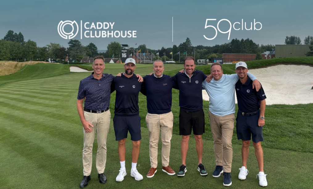 from left: Matt Roberts – 59club UK; Adam Marrow – Caddy Clubhouse; Will Hewitt – 59club UK; Jonathan Smart – Caddy Clubhouse; Simon Wordsworth – 59club; Chris Rice – Caddy Clubhouse