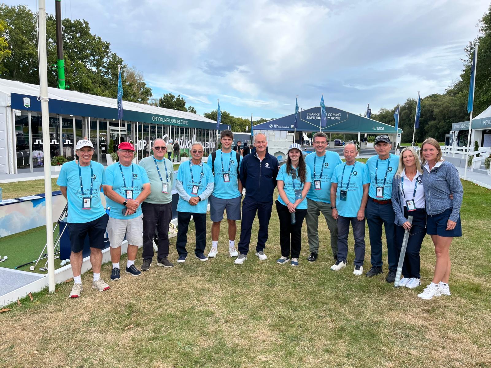 Some of the 120 volunteers who were present throughout the week.