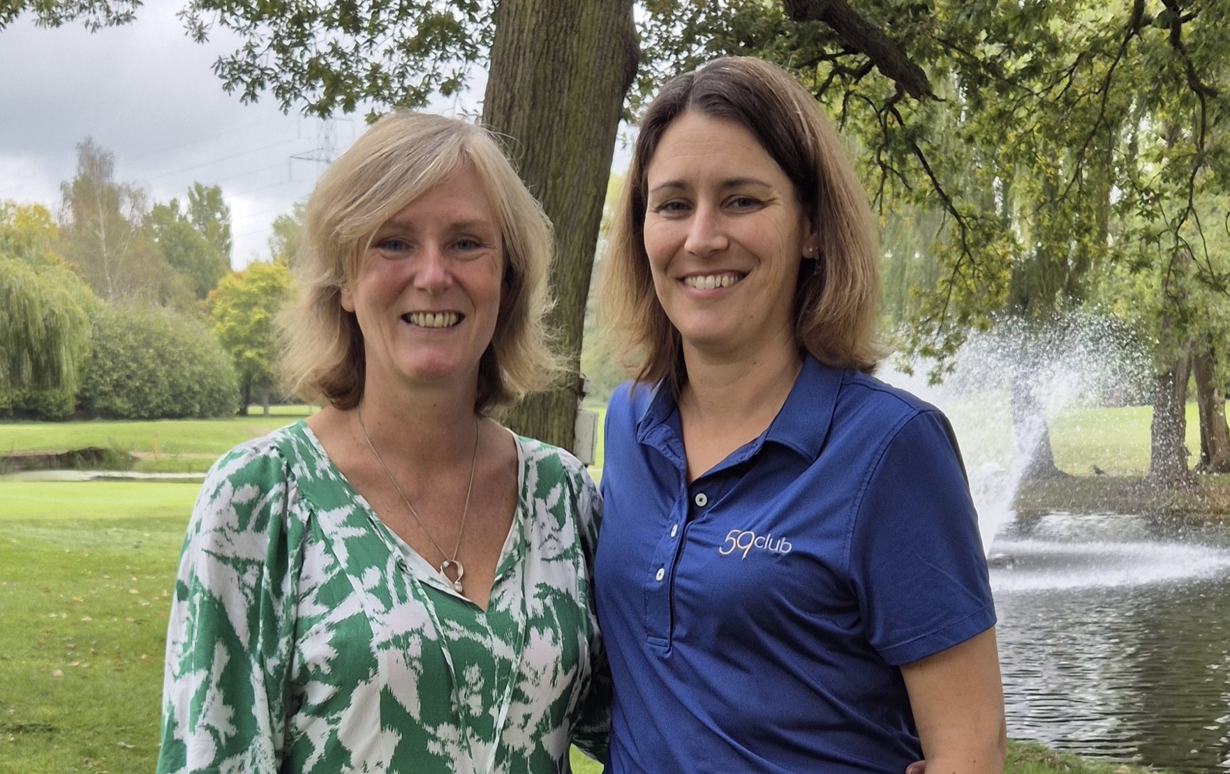 Nicole Wheatley, founder of the Women in Golf Awards with Sarah Jane Shepherd, Global Franchise Manager at 59club