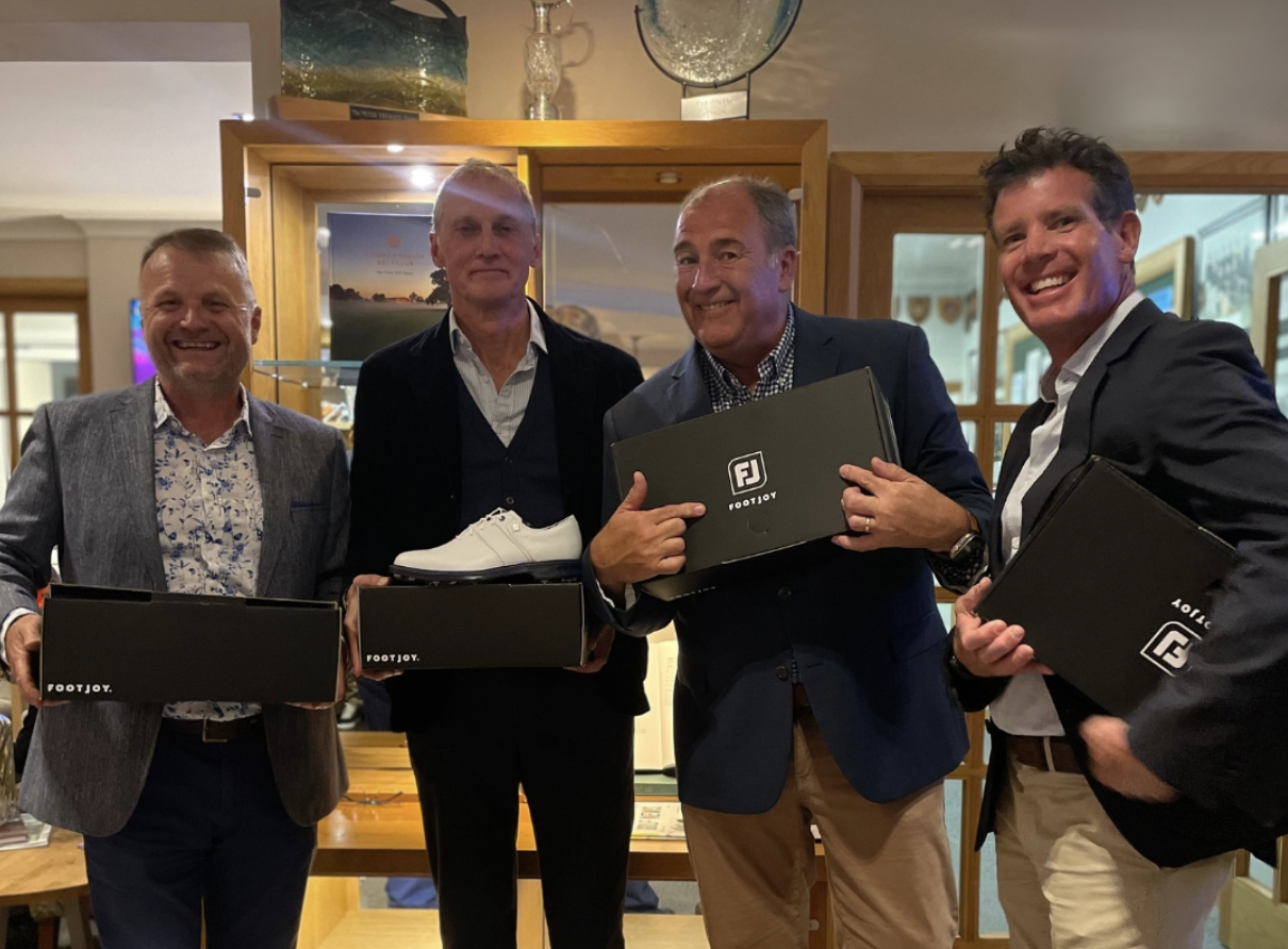 Centenary event winners Tom Mackenzie, Michel Pask, Craig Higgs, and Nick Gammon