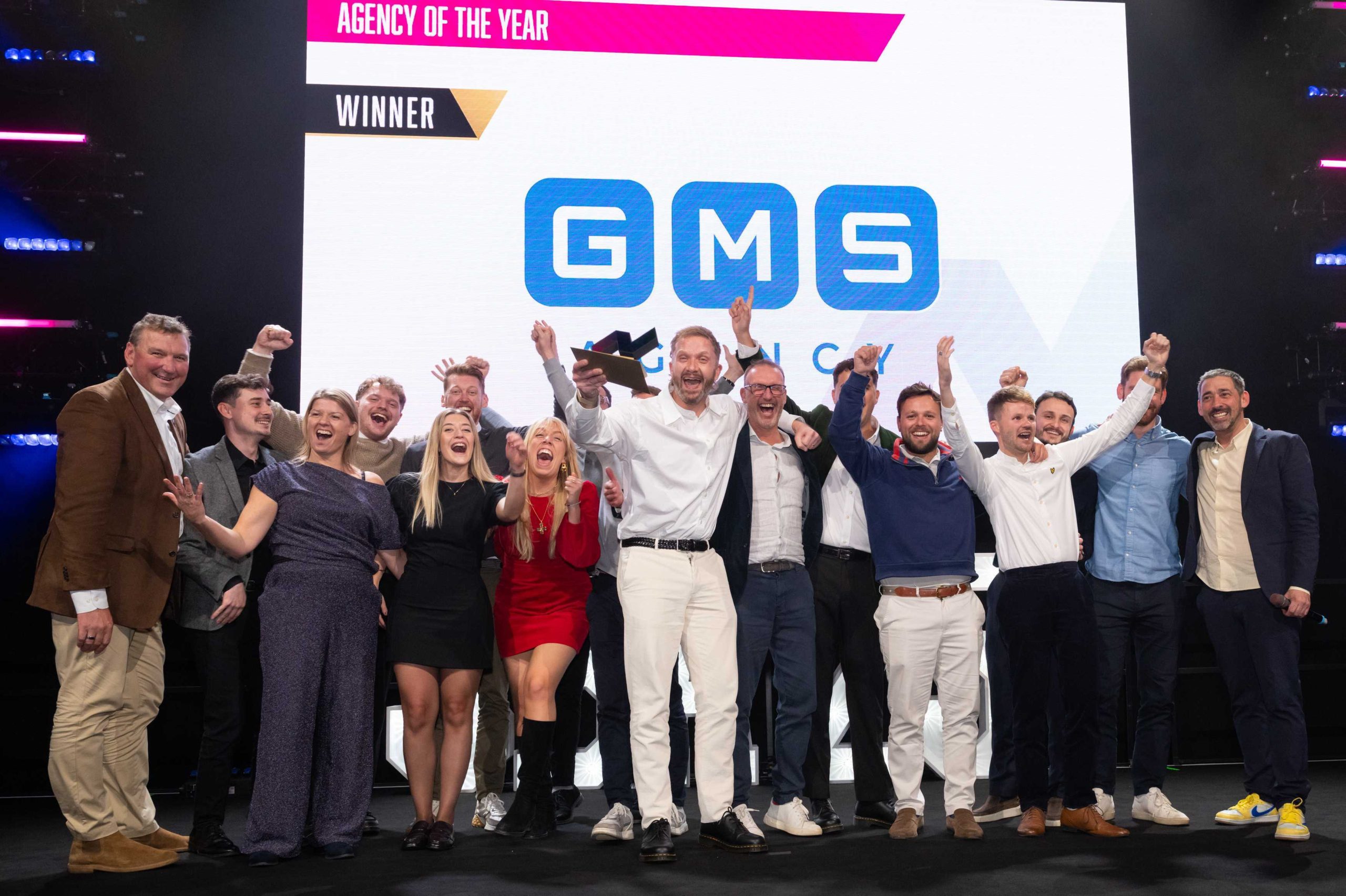 GMS celebrate winning Agency of the Year at the Sports Business Awards