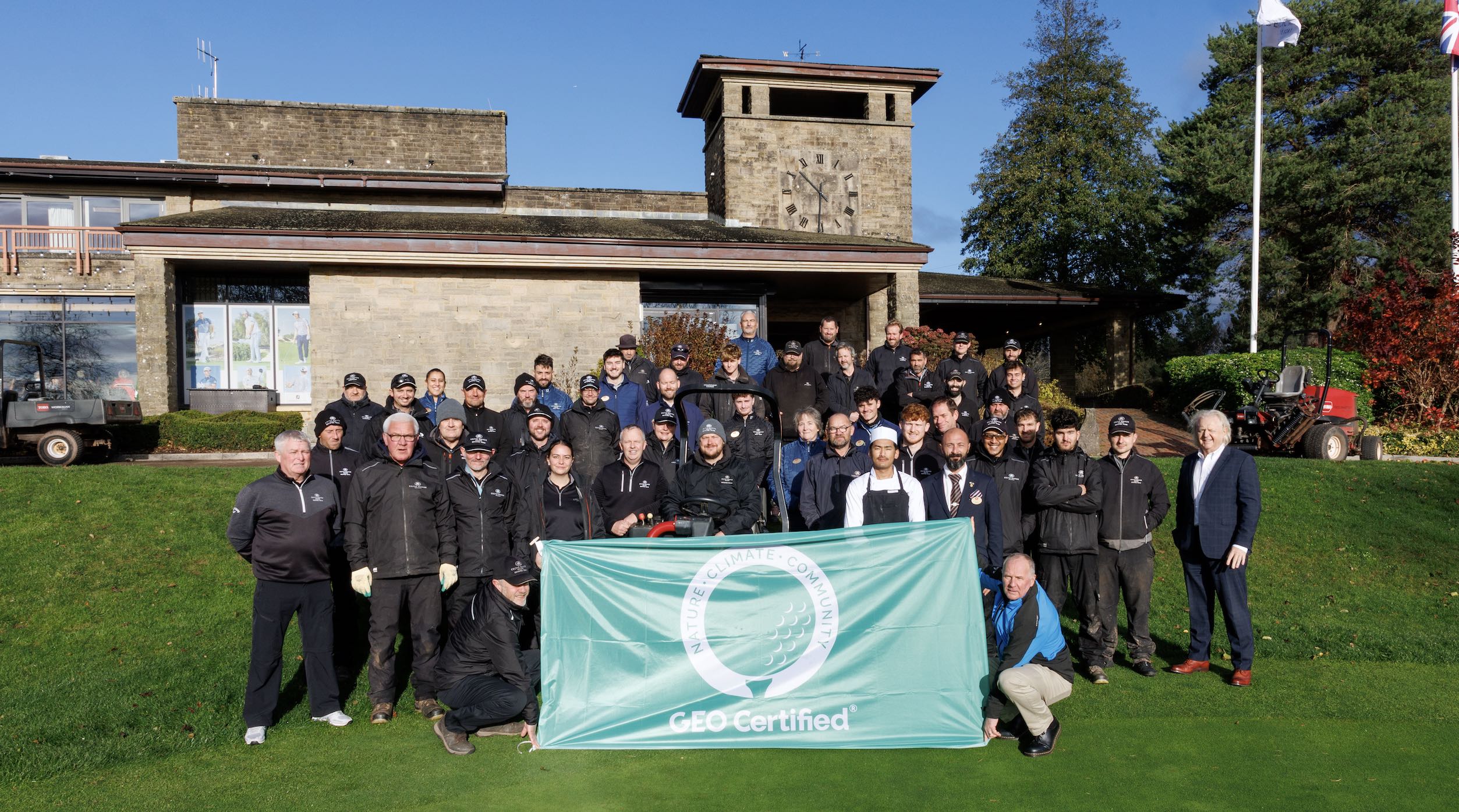 The Celtic Manor Resort Estates team were joined by managers and clubhouse staff to celebrate the latest GEO Certification success