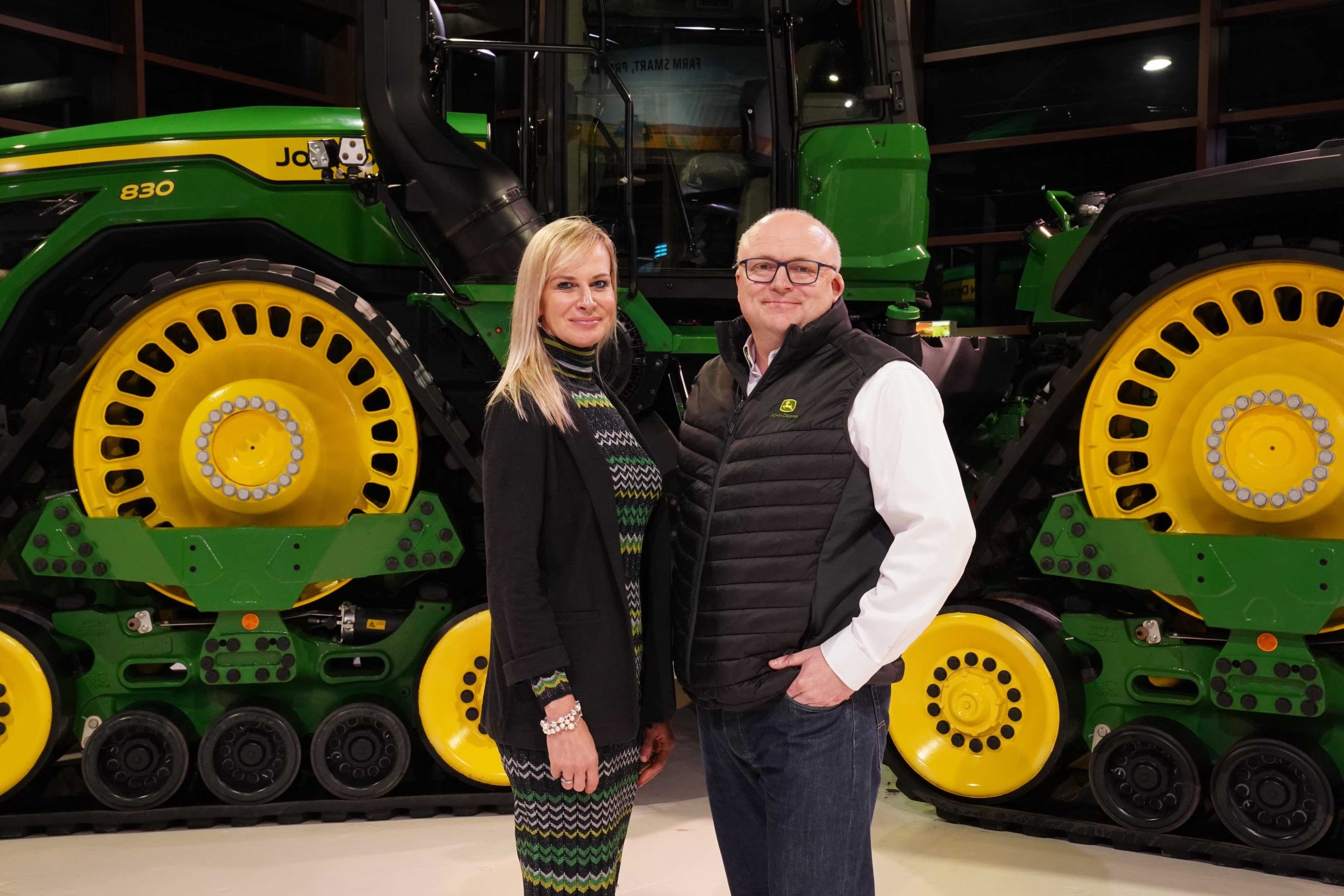 FCN's Georgina Lamb and John Deere Business Manager Joedy Ibbotson