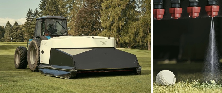ALBA is the first ultra-precise, AI-driven sprayer engineered to maintain flawless turf with minimal chemical input