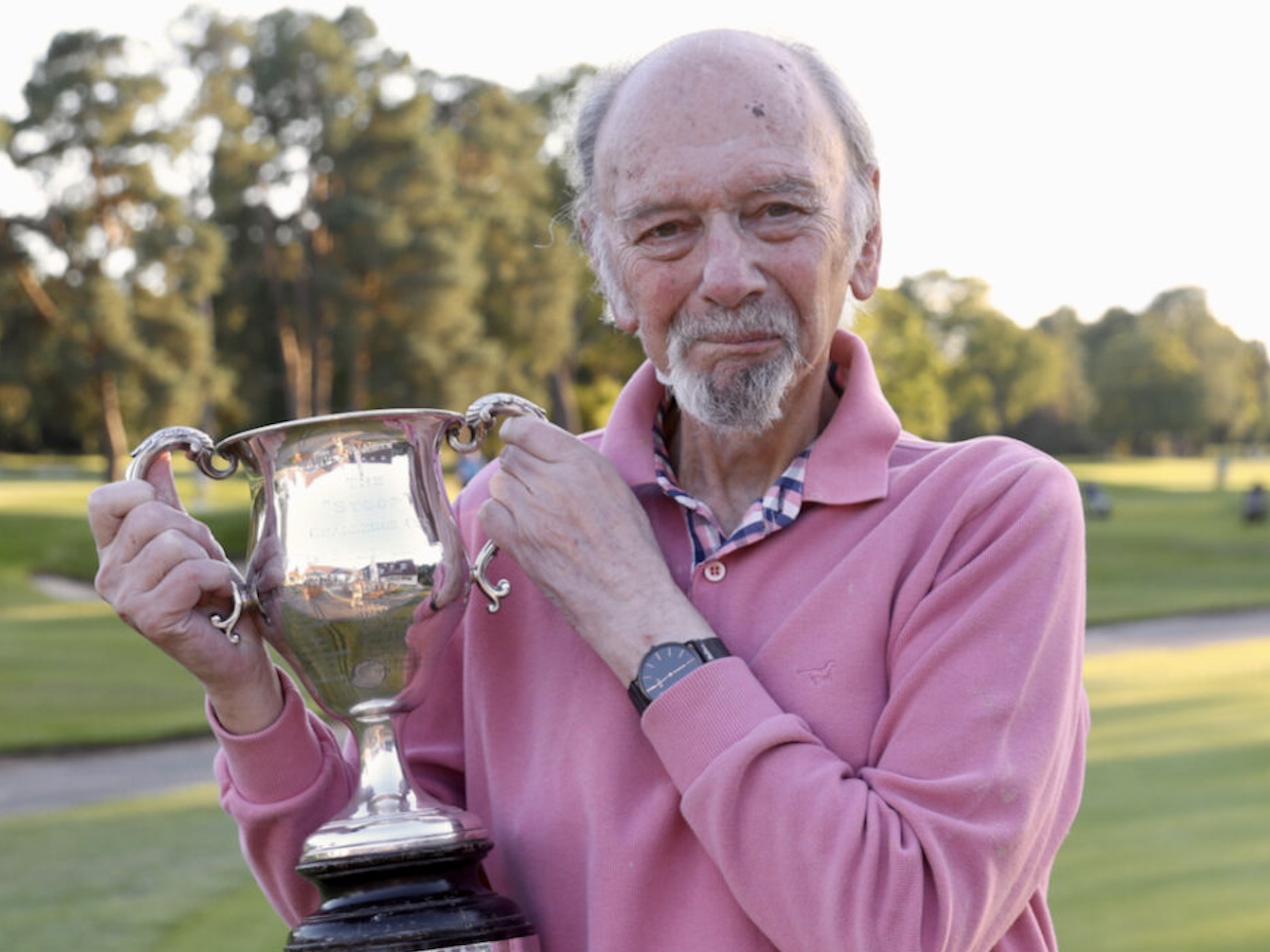Jeremy Chapman, pictured with the 2025 Michael Williams Hogget Trophy, one of seven AGW events he won over a 40-year period (pic courtesy of the AGW)