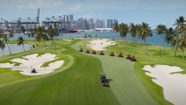 Agronomy Superintendents carry out final course preparations ahead of ARAMCO LIV Golf Singapore