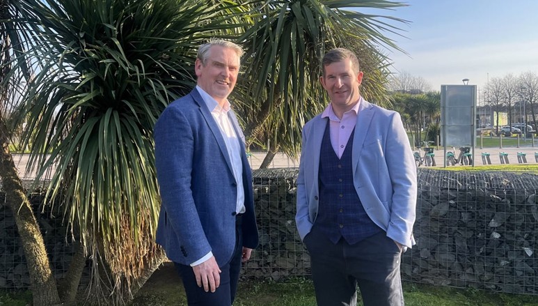 Paul McElvaney (left) and Gareth Macklin,