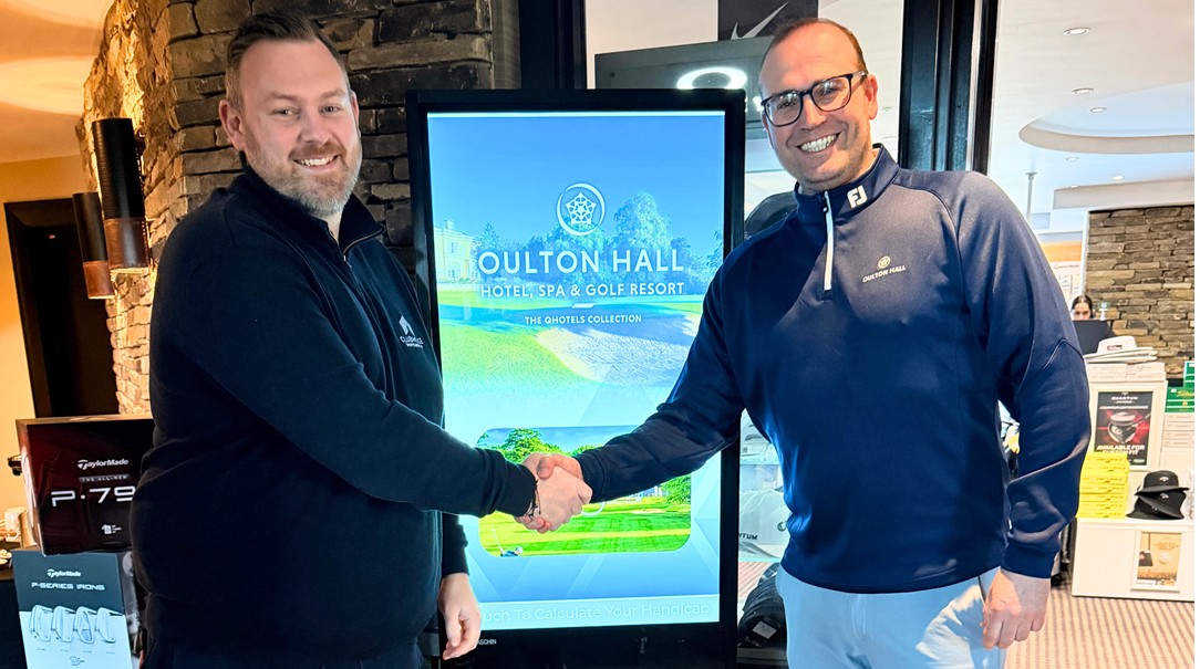 Gareth Phillips, Director Clubhouse (left) with Simon Colley, Course Manager at Oulton Hall (image QHotels Collection)