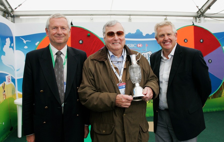 Charles Harrison, Peter Alliss and Colin Montgomerie