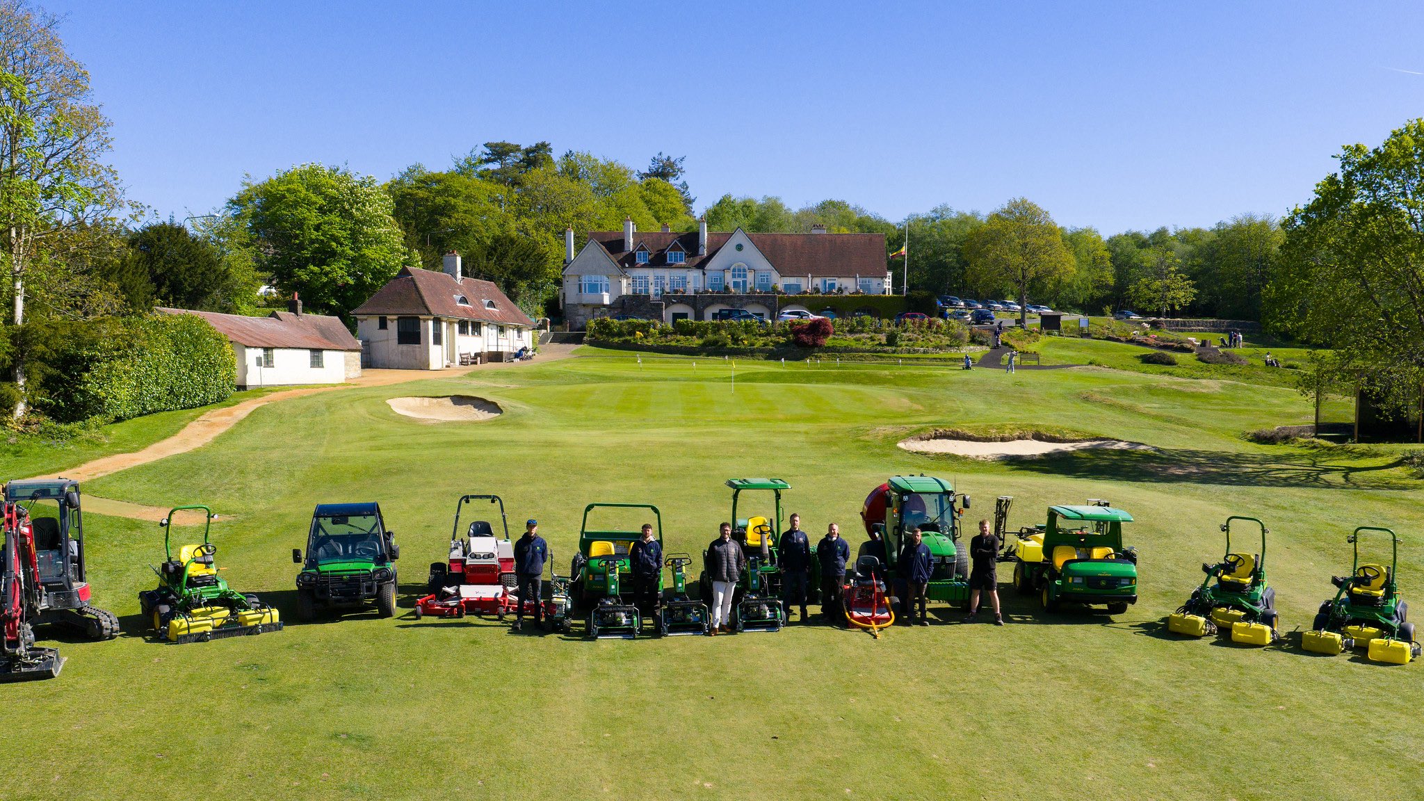 Crowborough Beacon new fleet of course machinery includes a full suite of John Deere equipment
