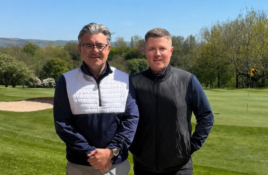 Ian Singleton (left) and Tom Hicklin of IDS Golf will represent ProQuip with immediate effect