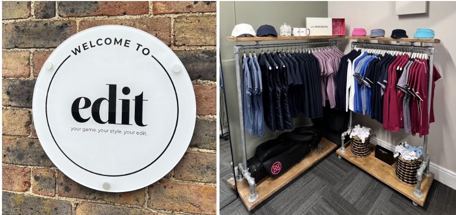 edit offers a private  retail space for female golfers to try and buy apparel