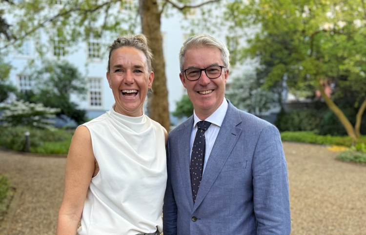 Renate Roeleveld (GCAE) and Andy Brown (Toro)