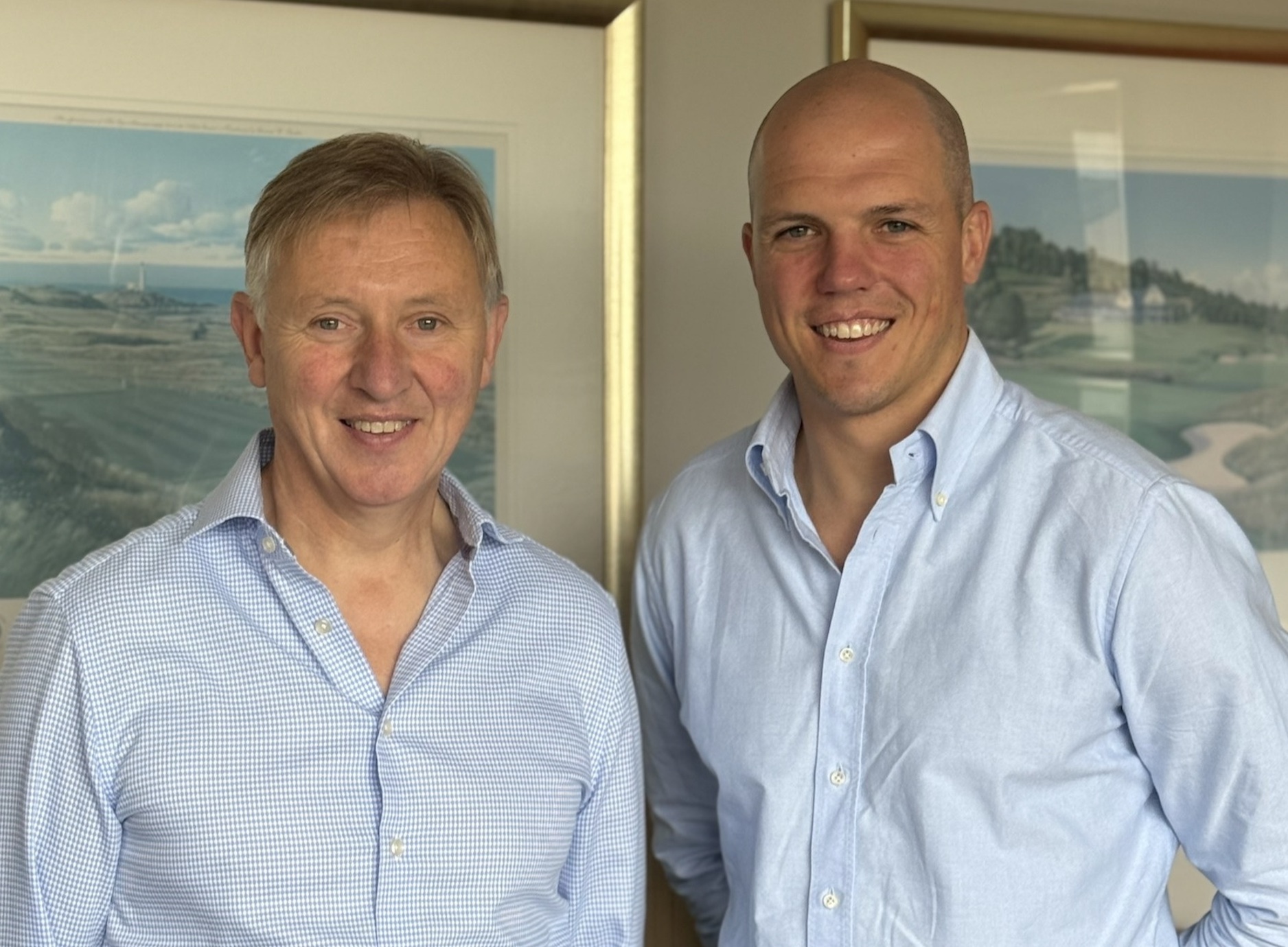 Brian Wilson, founder of Paterson Golf, is handing over the running of the business to his son, Fraser