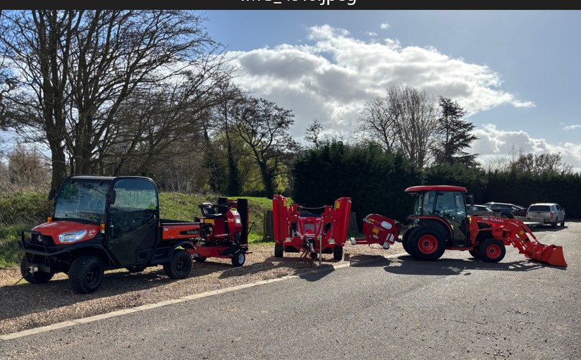 The Cambridgeshire's suite of  new equipment includes a Kubota L2622 compact tractor and RTV, and AgriMetal roller from Baroness.