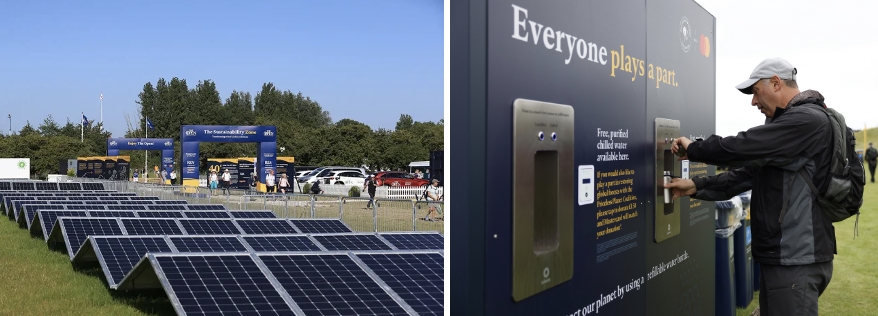 On-site emissions at The Open have been reduced by more than 93% through the transition to solar energy