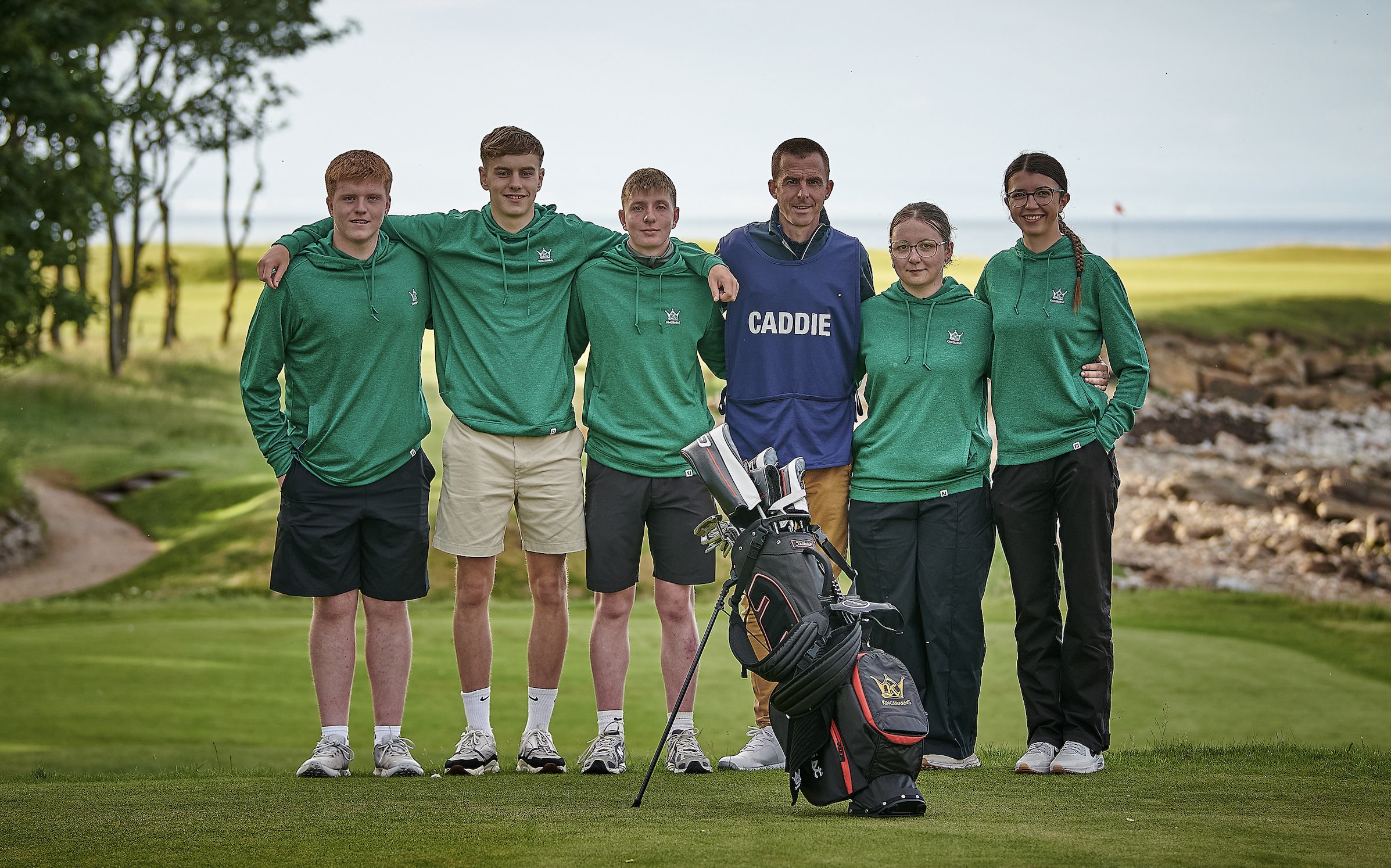 The first cohort of students enrolled with The Caddie Academy