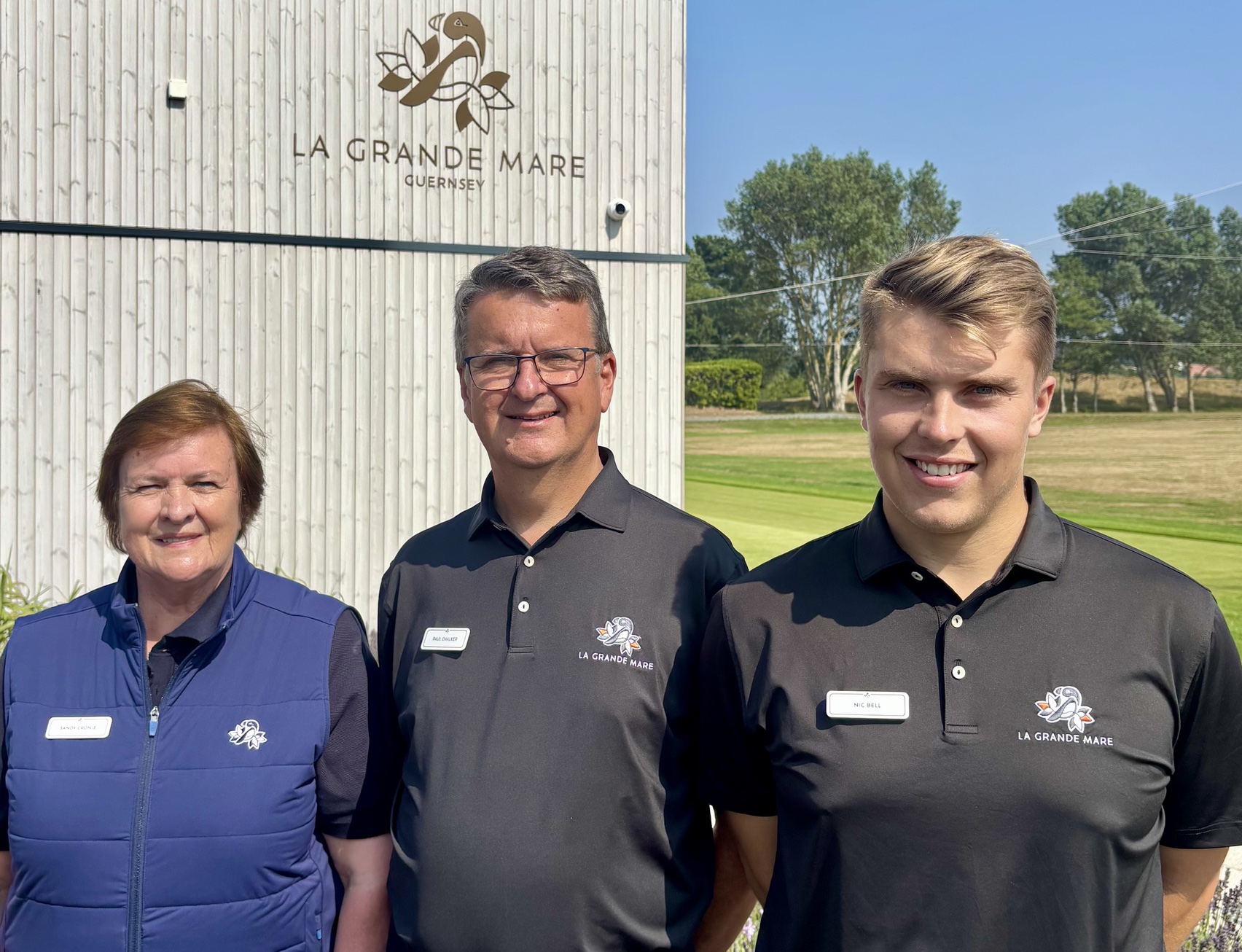 l-r (Golf Ops team members Sandy Cronje and Paul Chalker with Golf Operations Manager Nic Bell 
