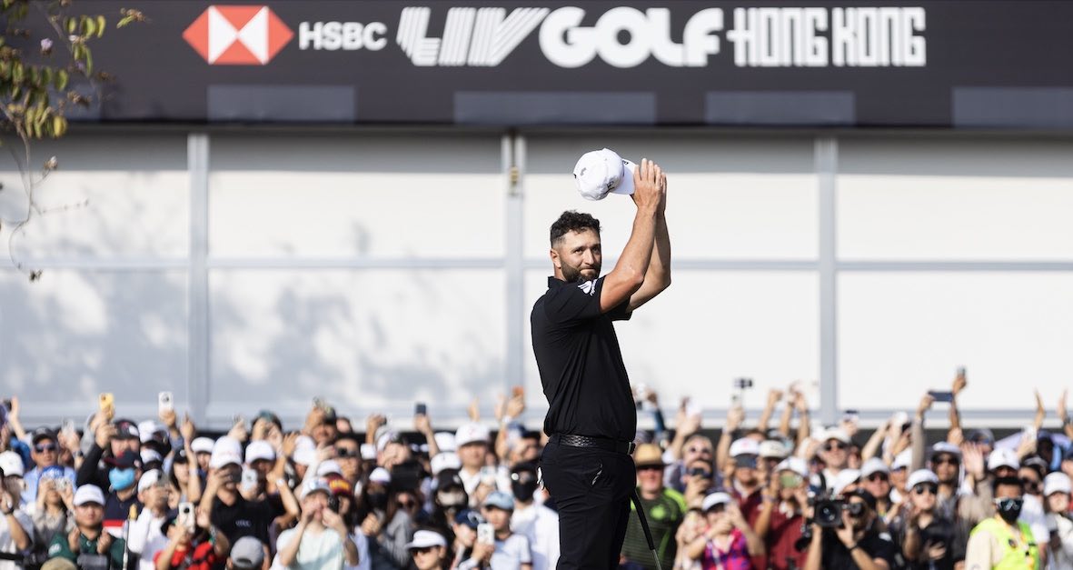 LIV Golf is looking to refinance itself ahead of relaunching under a new structure next season, although it is not clear which of its star players, including Jon Rahm, will remain on the roster (photo by LIV Golf)