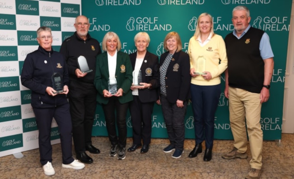 Last year's award winners at the Golf Ireland AGM. (Photo: Inpho / Bryan Keane)